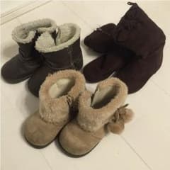 【12月31日限定】キッズブーツ  3足セット  babyGAPなどのサムネイル