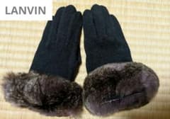 LANVIN en Bleu レディース 手袋 ファー付きのサムネイル