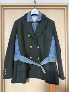 sacai 20AW デニム ウール ジャケット テーラード サカイ ダブル