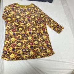 花柄 フリース ルームウェア 上下セットのサムネイル
