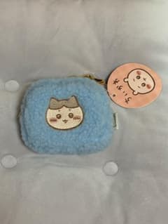 ちいかわ　カラビナつきもこもこポーチ　ハチワレのサムネイル