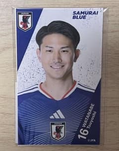モバガチャ サッカー日本代表 ステッカー2枚セット 渡辺剛のサムネイル