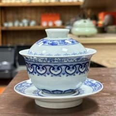 景徳鎮 青花宝相三才蓋碗 茶碗 煎茶器 茶道具 新品未使用 景徳鎮 青花宝相三才蓋碗 茶碗 煎茶器 茶道具 新品未使用 - メルカリ