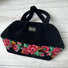 【最終値下げ】美品/FEILER フェイラー 花柄刺繍 ハンドバッグのサムネイル