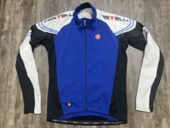 Castelli サイクルジャージ 長袖 青黒　起毛素材のサムネイル