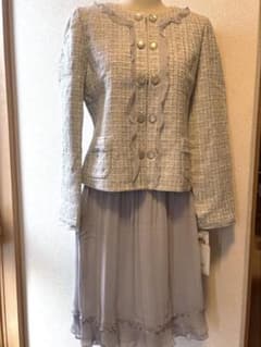 【未使用】ROCHAS Premiere ツイードドレスセットアップのサムネイル