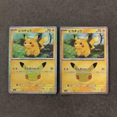 Pokemon card Pikachu 2-piece set