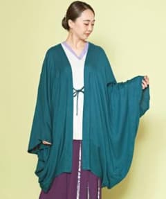 카야 춘연 UV 하오리 선크림 롱 가디건 모몬가 카데 기모노 원피