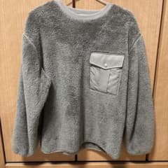 ベージュ フリース トレーナー 長袖のサムネイル