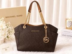 MICHAEL KORS ハンドバッグ ブラウンのサムネイル