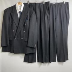 ヴィンテージ ダブルスーツ 2パンツセット グレー 菅田将暉 - メルカリ