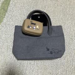 KALDI トートバッグ グレー 猫刺繍のサムネイル