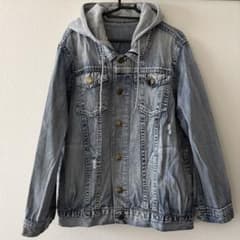早い者勝ち・3Lサイズ】しまむら VINTAGE クラッシュデニムジャケット 