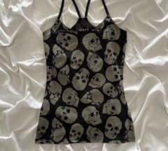 平成ギャル y2k リメイク古着 キャミソール ブラック ゴールド マーブル y2k キャミソール - メルカリ