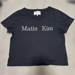 Matin Kim ロゴ Tシャツ ブラック　M