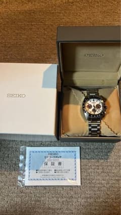 【美品】SEIKO クロノグラフ ホワイトダイヤルのサムネイル
