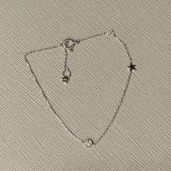 スタージュエリー ムーンセッティング ブレスレット K18WG 0.03ct 