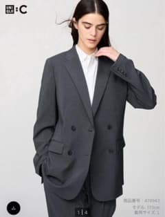 UNIQLO：C】ダブルジャケットリラックスフィット - メルカリ
