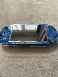 PSP 3000 すぐ遊べるセット【美品・カスタム】スケルトン青のサムネイル