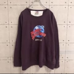 期間限定価格早い者勝ち！プラネットハリウッド　スウェットデカロゴ 紫のサムネイル