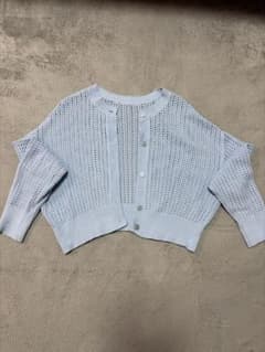 LOWRYS FARM 長袖カーディガン ライトブルーのサムネイル