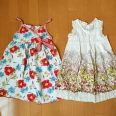 花柄ワンピース2枚セットのサムネイル