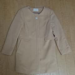 anysis ノーカラーコート ベージュ ビジューのサムネイル