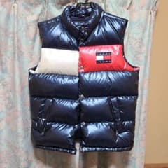 トミージーンズ　ダウンベスト　光沢　美品のサムネイル