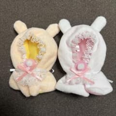 ねこさんたちのケープ べいびーおーるすたー ほわいとうさぎ べびーぴんくのサムネイル