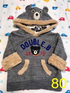 ミキハウス DOUBLE_B ビーくんなりきりトレーナー80のサムネイル