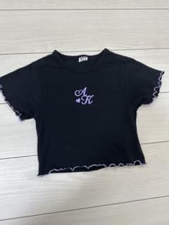 ANAP クロップド丈 Tシャツ ブラックのサムネイル