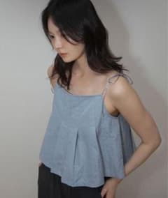 OHOTORO Pleated Cami Top sora - メルカリ