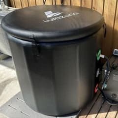 空気注入式コールドプランジ タブ アイスバス 1人用 蓋つき バッグ