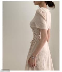リネン ワンピース レースアップ 新品 スナイデル MIUMIU 結婚式のサムネイル