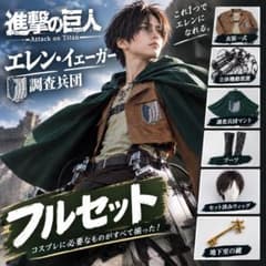[Full Set] High-Quality HOLOUN Attack Titan Includes a wig with 3D maneuver gear styling.