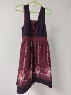◆axes femme ボルドーワンピース 秋物　ひざ丈のサムネイル