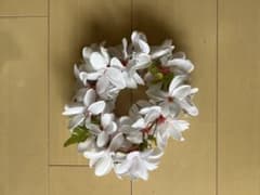 ホワイトフラワー ヘッドレイ フラダンス衣装のサムネイル