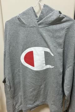 Champion グレー フード付きパーカー