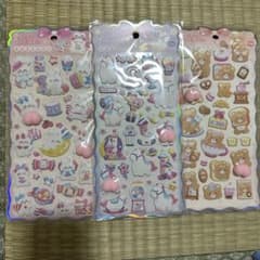 かわいい動物シールセット 3シートのサムネイル