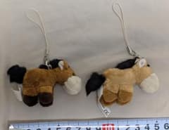 馬ぬいぐるみストラップ 2個セットのサムネイル
