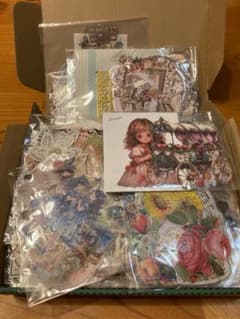 Bコラージュ素材お裾分け　紙もの　ステッカー おまけマステ　作家もの　中古ですのサムネイル