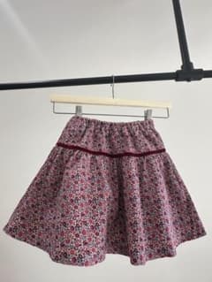 familiar スカート　花柄　　コーデュロイ　120cmのサムネイル