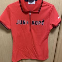 JUN & ROPE 여성 골프웨어 하프 Zip 셔츠 레드