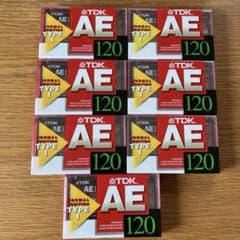 TDK AE TYPE I カセットテープ 120分 7本セットのサムネイル