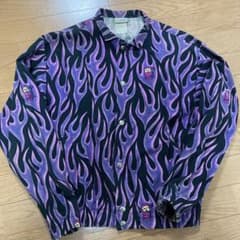 80’s USA製 LIFE’S A BEACH ファイヤーフレイム　ブルゾンのサムネイル