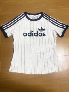 adidas ストライプ 半袖Tシャツ Mのサムネイル