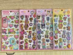 【4枚セット】平成はっぴふぉん たまごっち サンリオ ステッカーのサムネイル