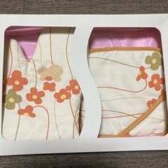 ミトン　キッチン　お洒落なオレンジの花柄のサムネイル