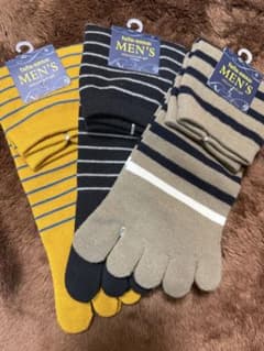tutuanna メンズ 五本指ソックス 3足セットのサムネイル