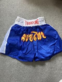 THAIBOXING タイボクシングショーツ 青　ムエタイパンツのサムネイル